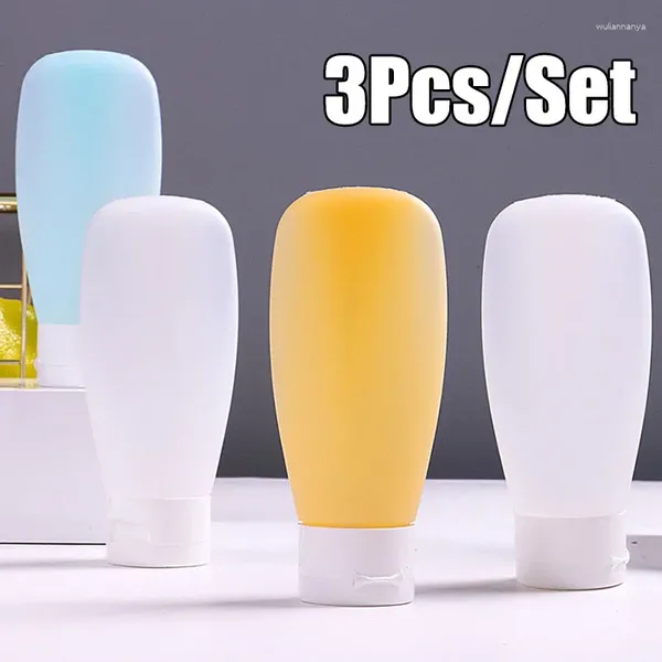 Speicherflaschen 3PCS/LOT PE leistbar 60 ml 100 ml Lotion Duschgel Shampoo Container Squeeze Rohr leere Reisewerkzeuge