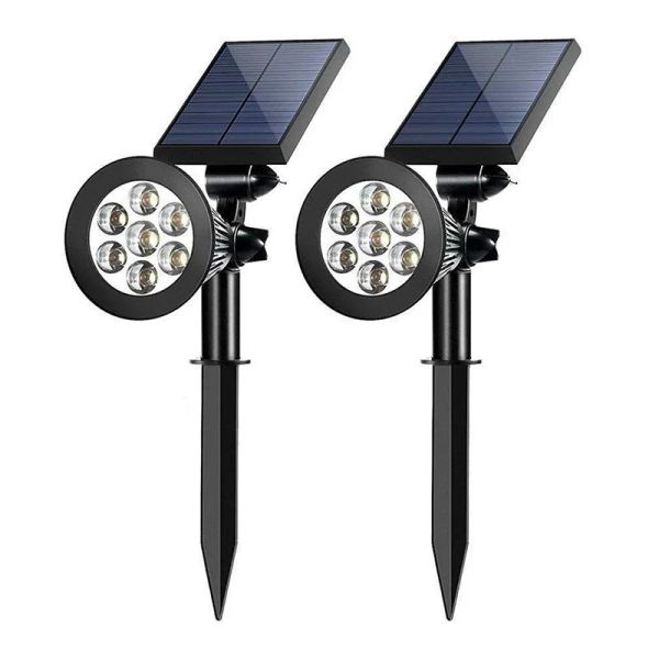 Decorazioni Lampada solare IP65 Luci da esterno LED Modifica del giardinaggio terrestre giardino luce impermeabile paesaggio Spotlight DECORAZIONI DEL GARDENT CALDO