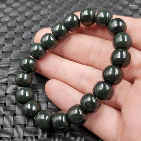 Яблочные бусины с яблоками Hetian Bracelet нефрит