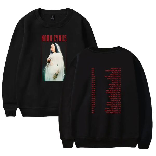 Noah Cyrus Merch Übergroße Hoodie Frauen Männer O-Neck Long Sleeve Crewneck Sweatshirt Casual Tracksuit Hip Hop Kleidung