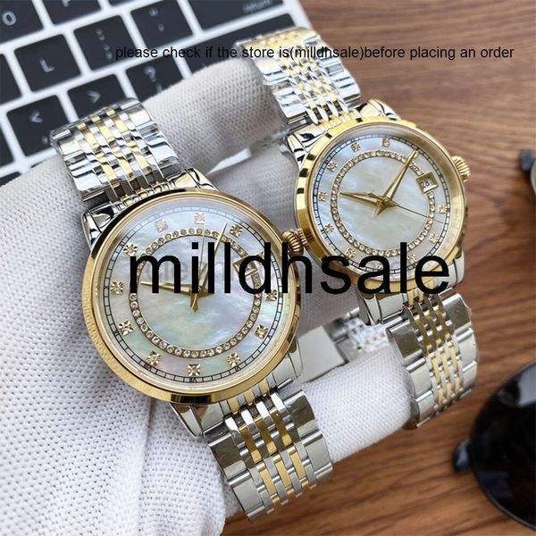 Reloj Roles Relojes Watch Mens Watch Automatic Mechanice Pearl Shell Speed Sapphire Coupire Coupon Stainele Steel Brain Fashion.