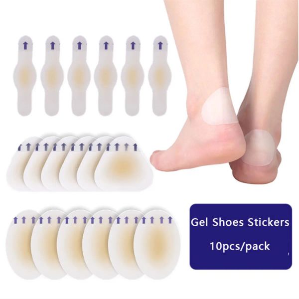 Acessórios 10pcs Sapatos de gel macio adesivo Hydrocolid Patch Blister Protetor Releal Blisters Blisters Bunion Corrector Corretor Removedor Cuidado do pé