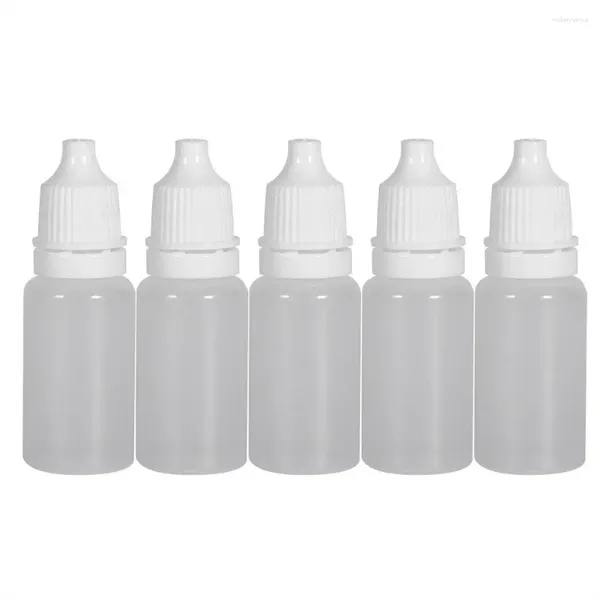 Bottiglie di stoccaggio 50pcs 10 ml morbido Svempino vuoto Sveglia di gocce contenitori liquidi Riutilizzabili Bottle da viaggio Colore bianco