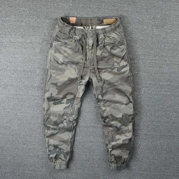 Herrenhosen Herren Cargo Hosen Tarnung Trekking männliche Hosen Camo Casual Street Y2K Nylon koreanische Stil billige Hosen Emo Baggy Long Cotton J240429