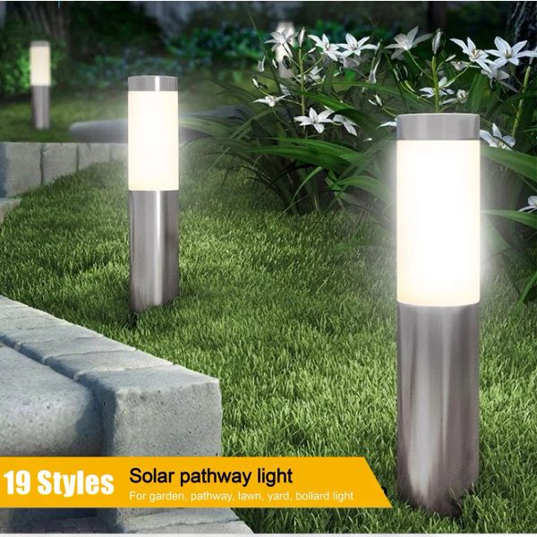Dekorasyonlar 19 Styles Açık Güneş Işıkları Bahçe Yolu Işık Su Geçirmez Peyzaj Lambası Yolcayolu Yol Yolu Avlu Çim Yard Dekorasyon