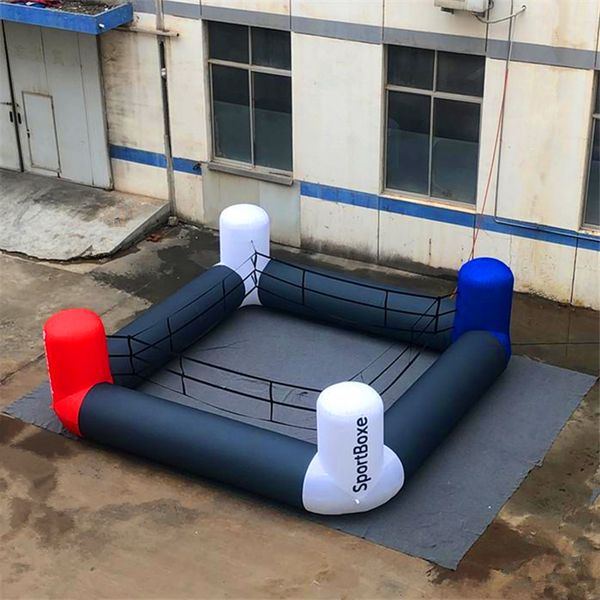 6mlx6mwx1.5mh (20x20x5ft) mit Gebläse im Freien Sprotsblattables Boxing Ring Race Promotion -Schlauchboote Ring Customized Blasable Ringbühne