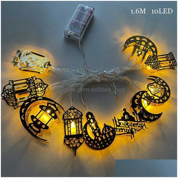 Outras festas festivas suprimentos decorações do Ramadã Led Birch Tree Light Eid Mubarak Decoration for Home Artificial Lamp Kareem Al Ad Dhhqu