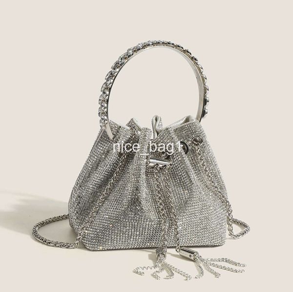 Shinning Diamond Women Borse Bagsb Borsa per spalle 2024 borse corse di borse per la moda ascelle borse di lusso bling classico stringa di borse luccicanti