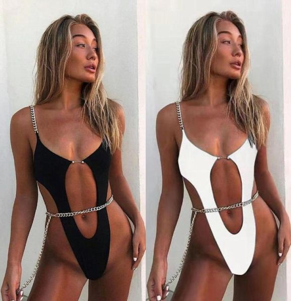 Costume da bagno a catena dorata sexy Ins Fashion Hollow Bikini Women Outdoor Beach Swimwear Bra Bi Bikinis Bikinis Sue costume da bagno da bagno femminile 31969521088386