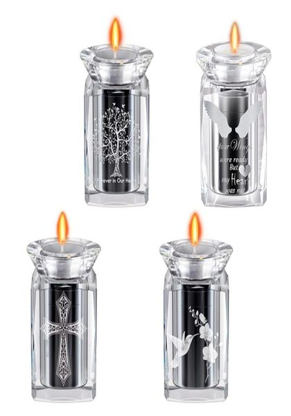 Piccola candela Urn Hummingbird Urns Crystal Cremation Cremation Keepsake Hitch for Ashes Pet Human Pet adulto Ricorda il tuo amore One3997304