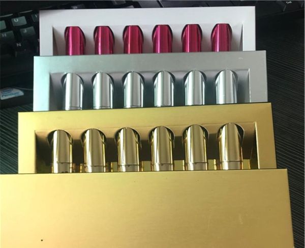 Ular Brand Lip Gloss neueste Make -up -Mini -Lippenkollektion 6Colors Lippenstift Flüssigkeit Matte 6pcs/Set Gold Birthday Edition Silber Rose White4564260