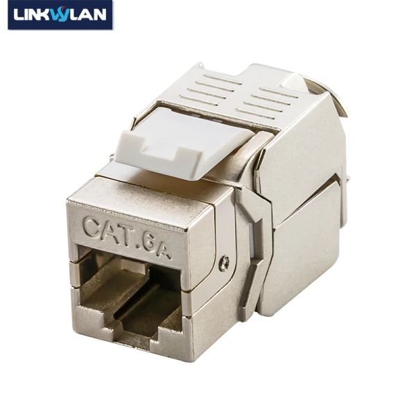 Инструмент Linkwylan Network Cat5e Cat6 Cat6a Toolless Keystone Module Module Полный экранированный розетка RJ45 в LSA Free Freemance