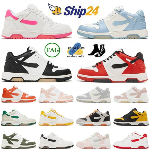 off white out of office ooo low offs white off whit Top Quality Running Shoes Loafers Sneakers Triple Black Mens Mulheres Platform Trainers 【code ：L】