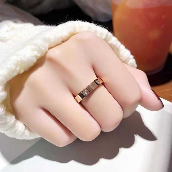 Sense Promise Of Love Design Ring Famous Diamond Ring para homens e mulheres na moda personalizada com anéis originais do carrinho