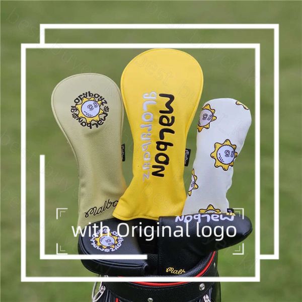 Altri prodotti da golf Malbon Sun Fisherman Hat Club 1 3 5 Colori misti Coperchio in legno Fairway Covers Cover PU COPER COVERS PUTTER 575