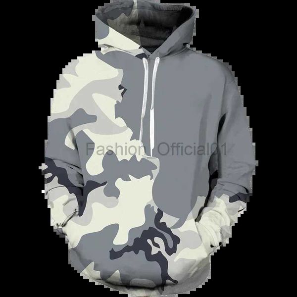 Мужские толстовок толстовок y2k color camo coodie men men men amouflage harajuku 3d спечатка.