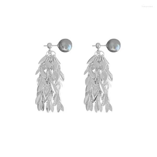 Bolzenohrringe y Pearl Damen Sterling Silber hochwertiger Ohrring-Ohrclip NO PIECKET 2024
