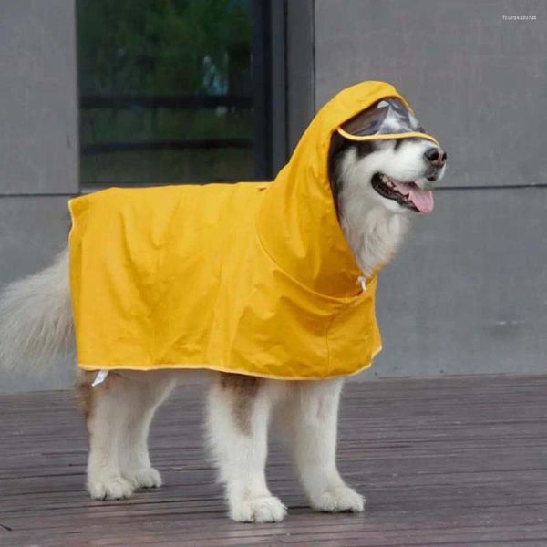 Köpek giyim her şey dahil m-9xl su geçirmez kıyafetler ceket kapüşonlu evcil hayvan yağmur ceketi malzemeleri yağmurluk