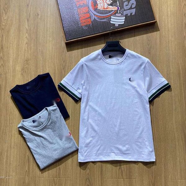 T-shirt di Fred Polo Perry Designer T-Shirt Tramina di lusso Polos Sumpi e confortevole Summer Casual Solid Trendy Round Neck T-Shirt uomini