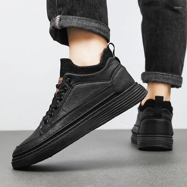 Scarpe casual per uomini poco profondi per uomini alla moda in corto di slip-slip-sneakers di alta qualità classico sport Zapatos Hombre