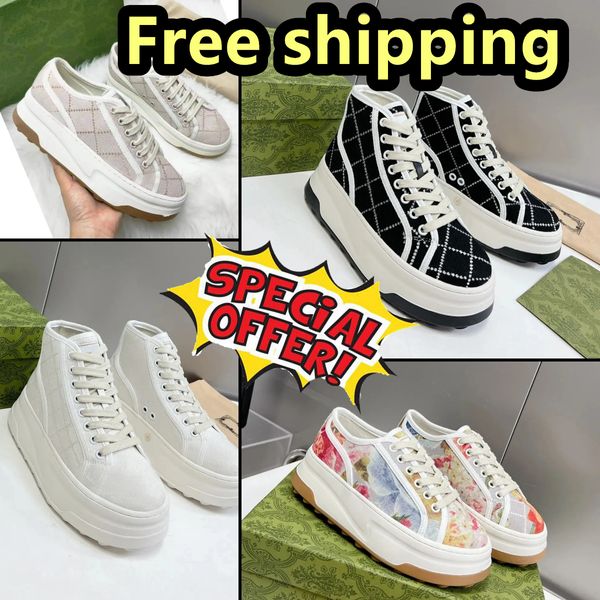 2024 Designer -Tennisschuhe Leinwandschuhe Beige Blau gewaschene Jacquard Denim Frauen Schuhe Ace Gummi Sole gestickt 1977 Freizeit Sneaker Populäre Schuhe kostenlos Versand