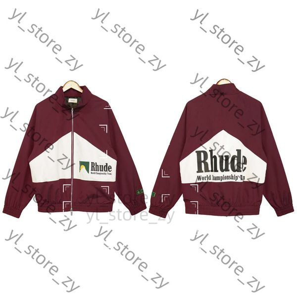 Мужская дизайнерская куртка Rhude Jacket Spring Aduld Windrunner Jackets Thin Jacket Cave Men Sports Whurse Jupck Explosion Cutting 4972