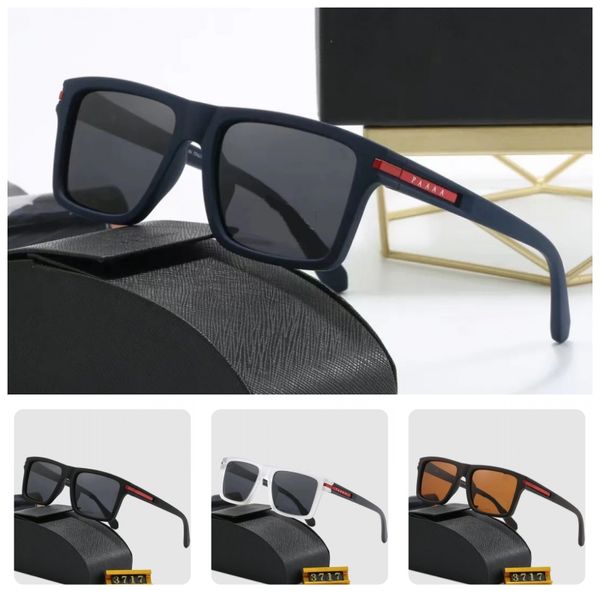 Senior Men Sonnenbrille Designer quadratische Vollrahmen Sonnenbrille Frauen Vollrahmen Brillen Trendy Mix Farbbuchstaben polarisierte polarisierte MZ132 H4