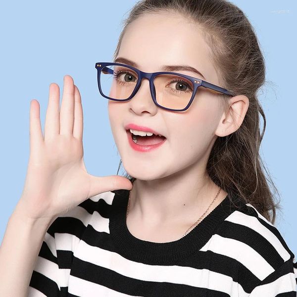 Óculos de sol enquadram Vicky Anti-azul clássico clássico BoysGirls Proteção ocular Ultra-Light Children Myopia Hyperopia Prescrição personalizada 5103