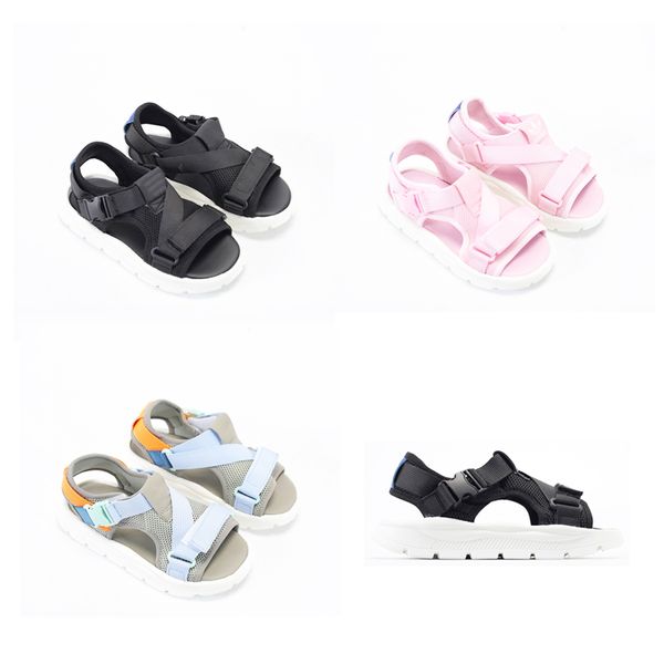 2024 Novo Baby Dragon Park Stac Sapatos de velcro casuais para meninos e meninas sandálias leves leves