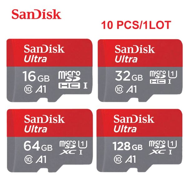 Studio 10pcs/lote Micro SD Card 512GB 256GB 128GB 64G MicrosDXC Memory Card 32GB 16GB MicrosDHC Class10 U1 para tablet/smartphone