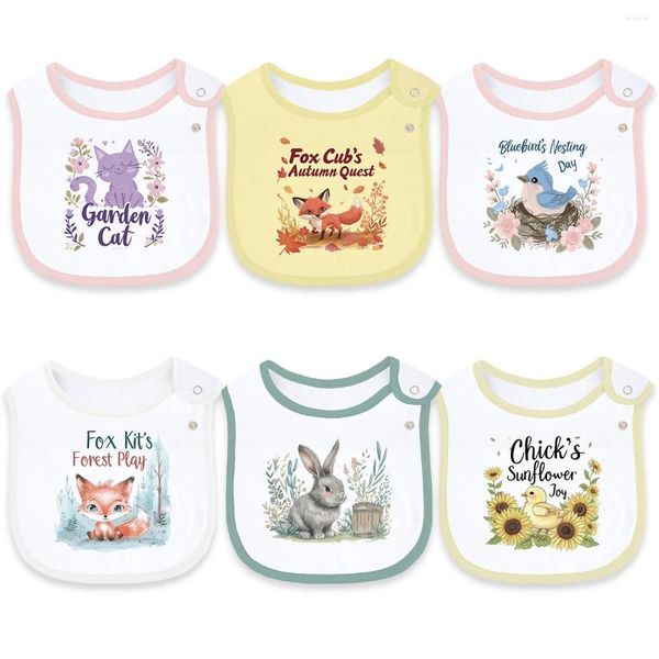 Аксессуары для волос Baby Girl Boy Feed Bibs Cartoon Kid