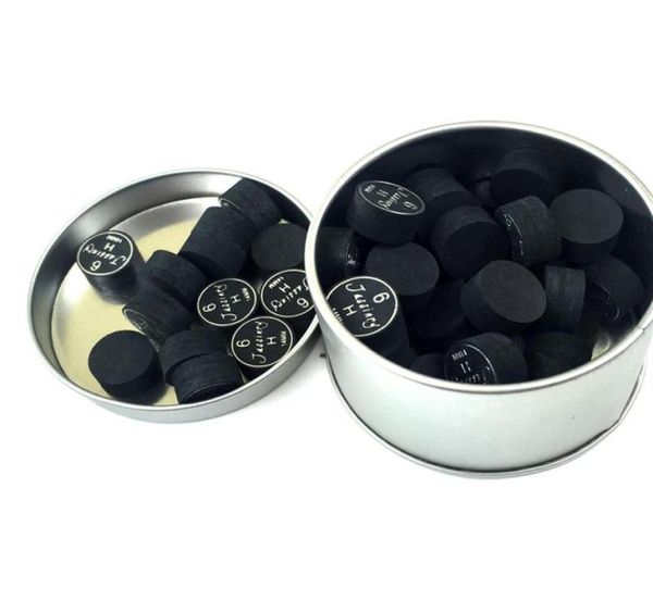 10 pezzi in pacchetto Jassinry Black Black 6layers da 14 mm Billiards Pool Cue Suggerimenti in S M H di alta qualità per i bastoncini di gioco272H7168416