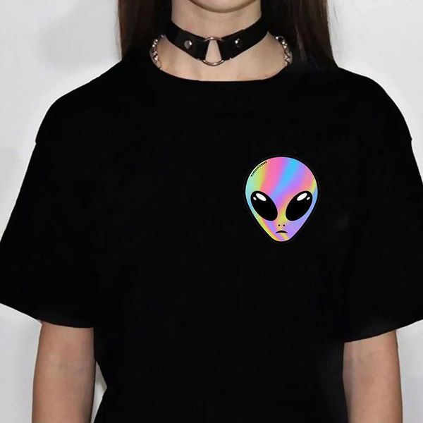 T-Shirts magische Pilz Alien Fantasy T-Shirt Damen Harajuku Anime Top Girl Funny Clothingl2404