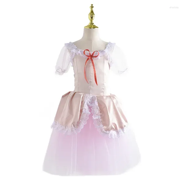 Abito da balletto per bambini per bambini per ragazze per le donne abbigliamento per esibizione velluto top blu gonna tutu ballo professionale