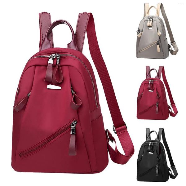 Bolsas escolares versáteis mochila mochila 2024 feminino coreano leve luxuoso design de luxo