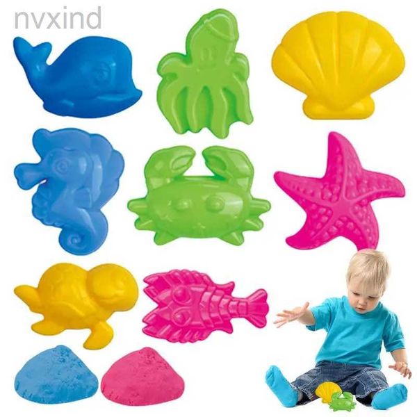 Os ventiladores elétricos moldes de areia para moldes de praia divertidos para crianças incluíam brinquedos de areia completos conjuntos de areia infantil e brinquedos de areia espacial Fun for Kids D240429