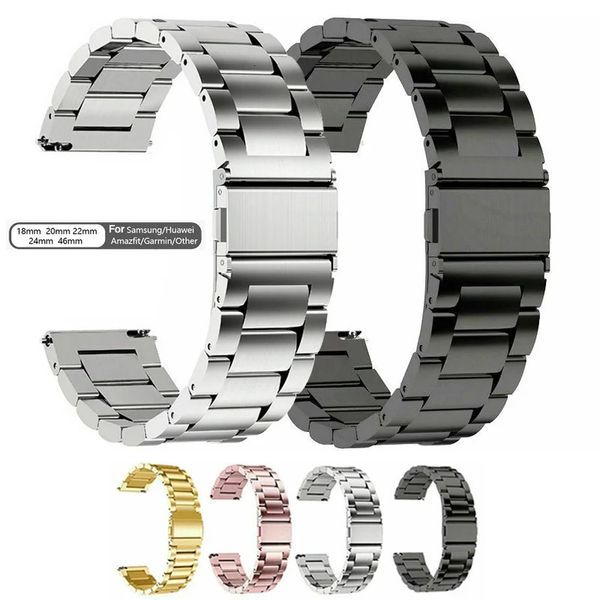 18mm 20 mm 22mm Uhrenband Edelstahl Uhrengurt Schnellveröffentlichung Ersatzkompatibel mit SmartWatch Traditional Watch 240409