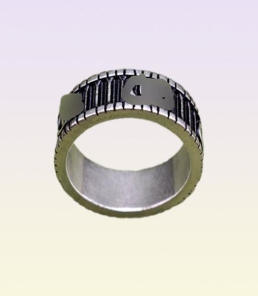 O original S925 Silver Stripe Moda Hiphop Couples Ring28213418211