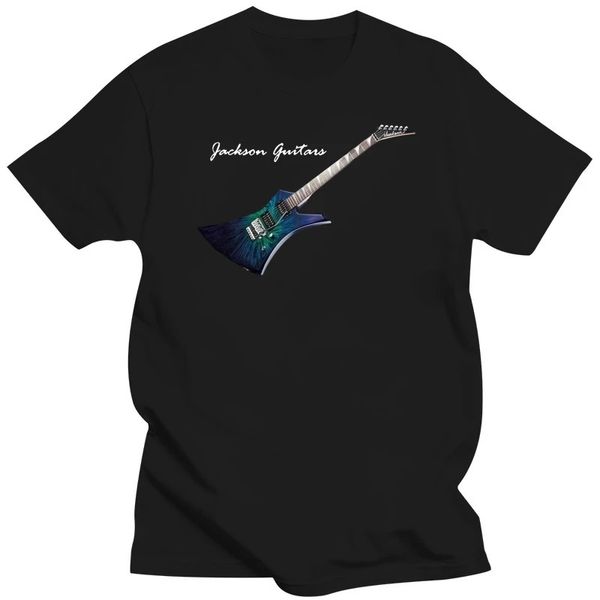 Tops de pescoço redondos casuais Jackson Guitars Pojj Black Men Tamanho da camiseta S 6xl 020581 Man camiseta de algodão T camisetas 240422