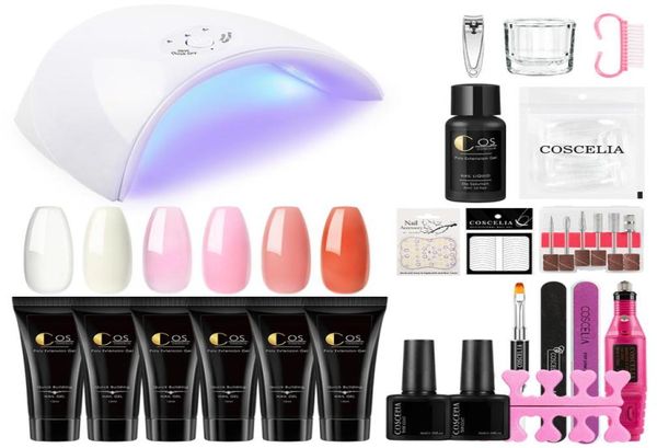 Kit de unhas 15ml UV Gel French Nails Art Manicure Dicas Construa extensão de geléia cristal