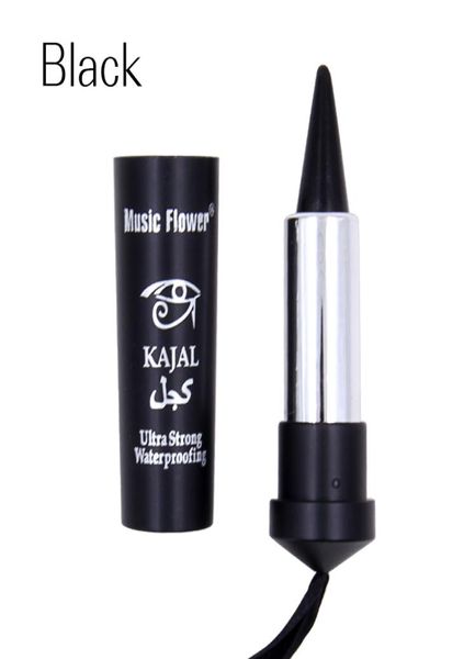 Music Flower 3Color Kajal Eyeliner Stick Textura de deslizamento suave torna os olhos definidores sem esforço Longwearing Resistente a água 9118811