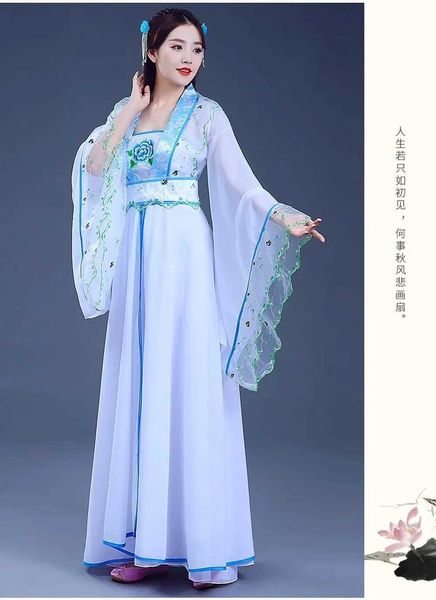 Roupas étnicas antigas fadas chinesas fadas cosplay feminina menina hanfu bordado bordado de crianças florais de tang sang terno de traje de dança folclórica