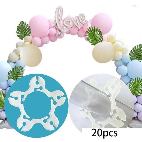 Decorazione per feste da 20 pezzi Kit a strisce palloncini per arco Clip di fiori di ghirlanda matrimonio Birthday Christmas Baby Shower fai -da -te