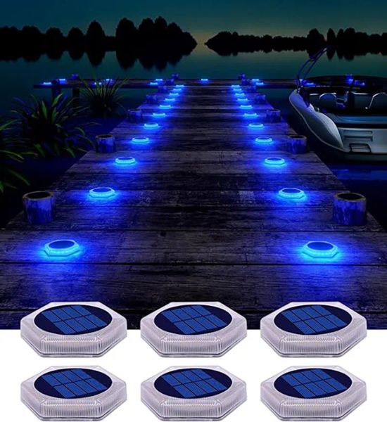 Dekorationen LED Outdoor Deck Leuchten Solargarten Stufenbeleuchtung wasserdicht für Treppen Patio Pathway Yard Zaun Wandlampe Weihnachtsdekoration