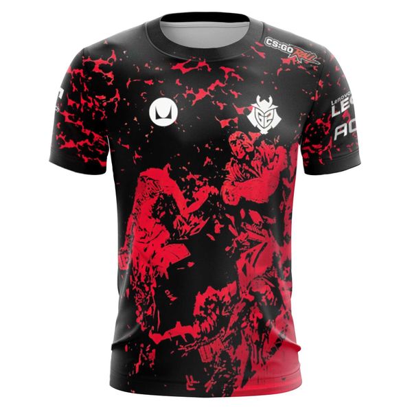 T-shirt maschile G2 ESports 2024 NUOVO BLAST JEERSEY CSGO Team Game Uniforme Men Sportwear Male Short Slve T-Shirts Fans Personzado ID Top T240425