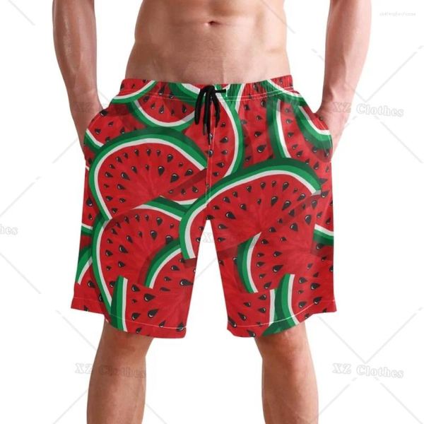 Shorts Shorts Watermelon Stylish Swim Trunks Quick Dry Beachwear Sports with Pocket Running Board Battleing Ademble Mesh Fishing