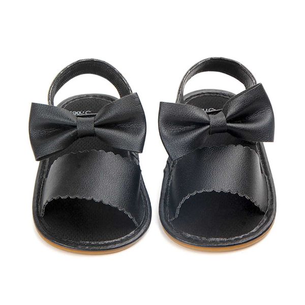 Sandalen Baby Sommer weiche flache Sandalen süße Bow Girl Schuhe Prinzessin Sandalen Baby Bett Babyschuhe Erst Schritt Walker Baby Schuhesl240429