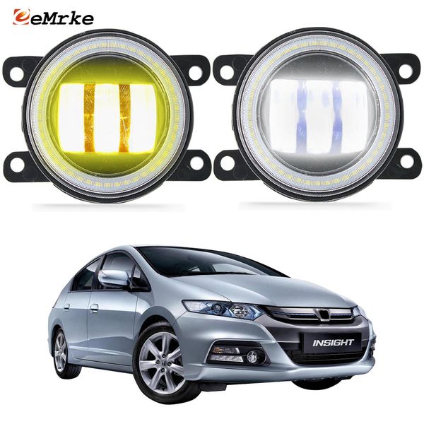 Montagem de luzes de nevoeiro LED eemrke 30W/ 40W para o Facelift Facelift 2012 2014 2014 2014 com lente de linha transparente Angel Eyes Drl Car PTF Daytime Running Light 12V FOG Lâmpada Lâmpada