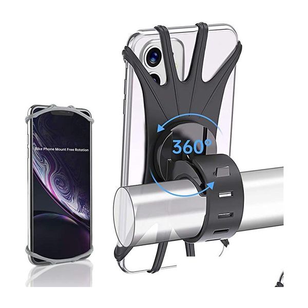 Phone de moto de bicicleta de carro de carro destacável 360 ﾰ Rotation Bikes Phone Mount para guidão dedicado a 12 11 Pro XS Max e, portanto, solte OTP6D