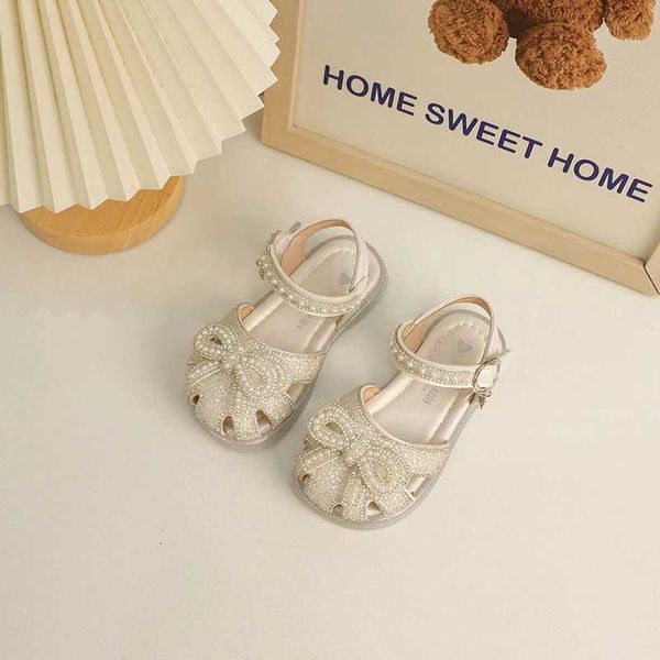 Sandals Kids High Heels Girls Summer Princess Sandals Fashion Girlins Seques Girls Crystal Crystal Chim Bepone Casual Scarpe casual Scarpe casual